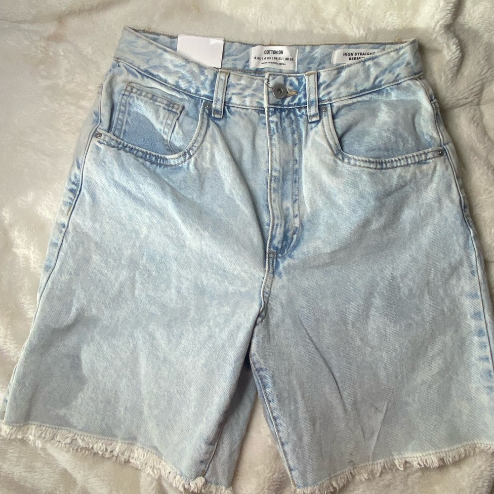 Denim shorts
